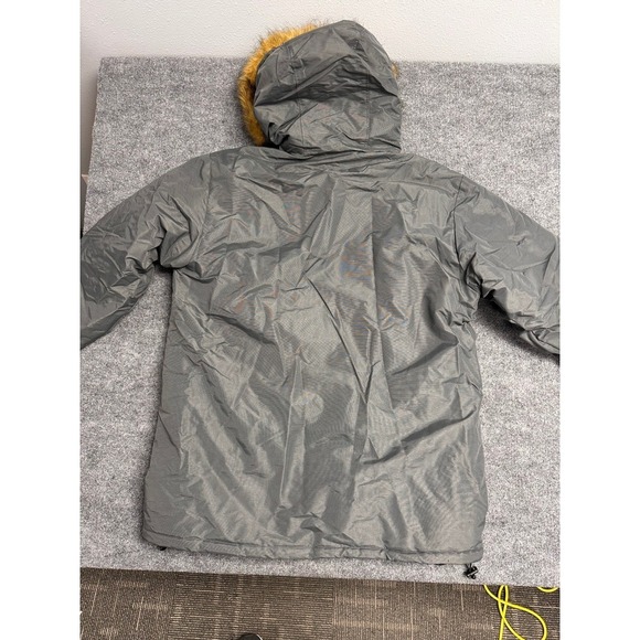 Jordan Craig Vintage Men's Winter Parka Jacket Fur Hooded Gray Size‎ 2XL - Picture 4 of 8